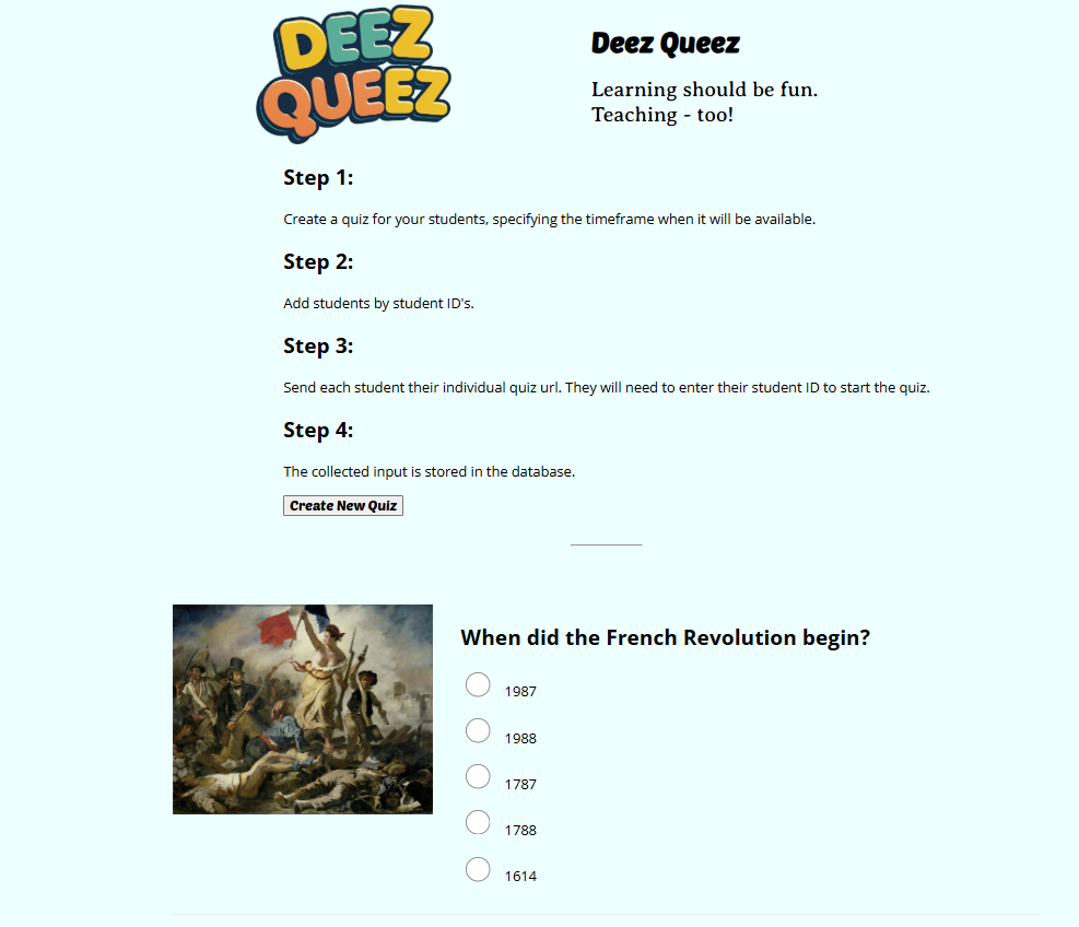 Deez Queez screenshot